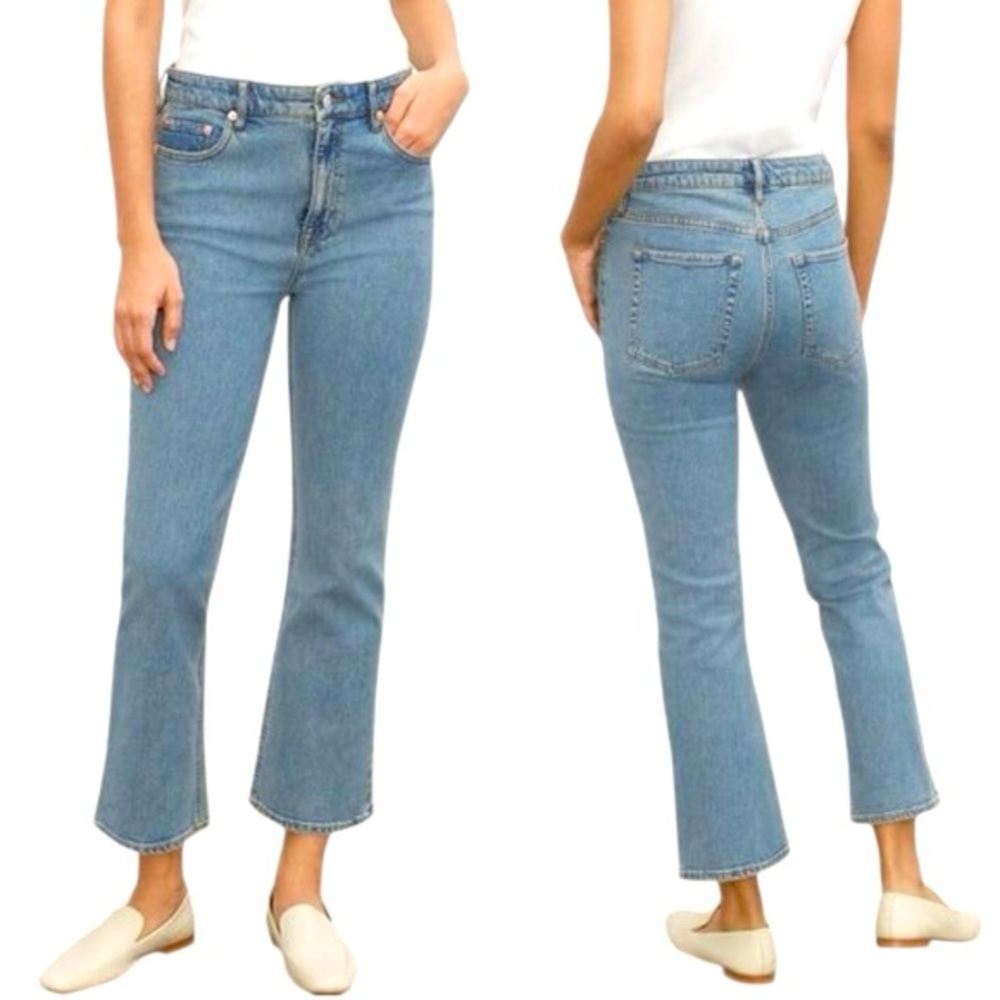 Club Monaco The Kick Crop Jean size 27 in Medium Wash